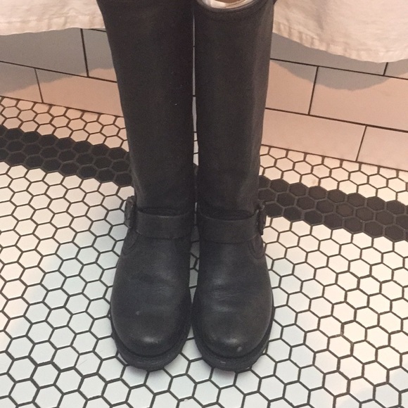 Frye Veronica slouch boot in antique black - Picture 2 of 8